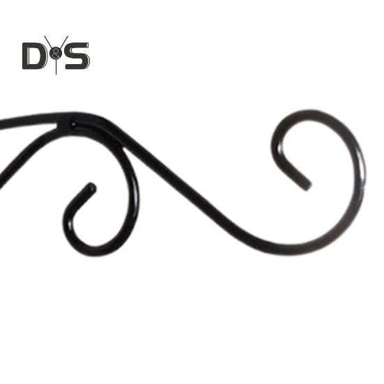 Kovový nástěnný hák Nástěnný háček na zavěšení rostlin se šrouby Odolný hák na květinové koše Krmítka pro ptáky Zvonkohra Dveřní plot