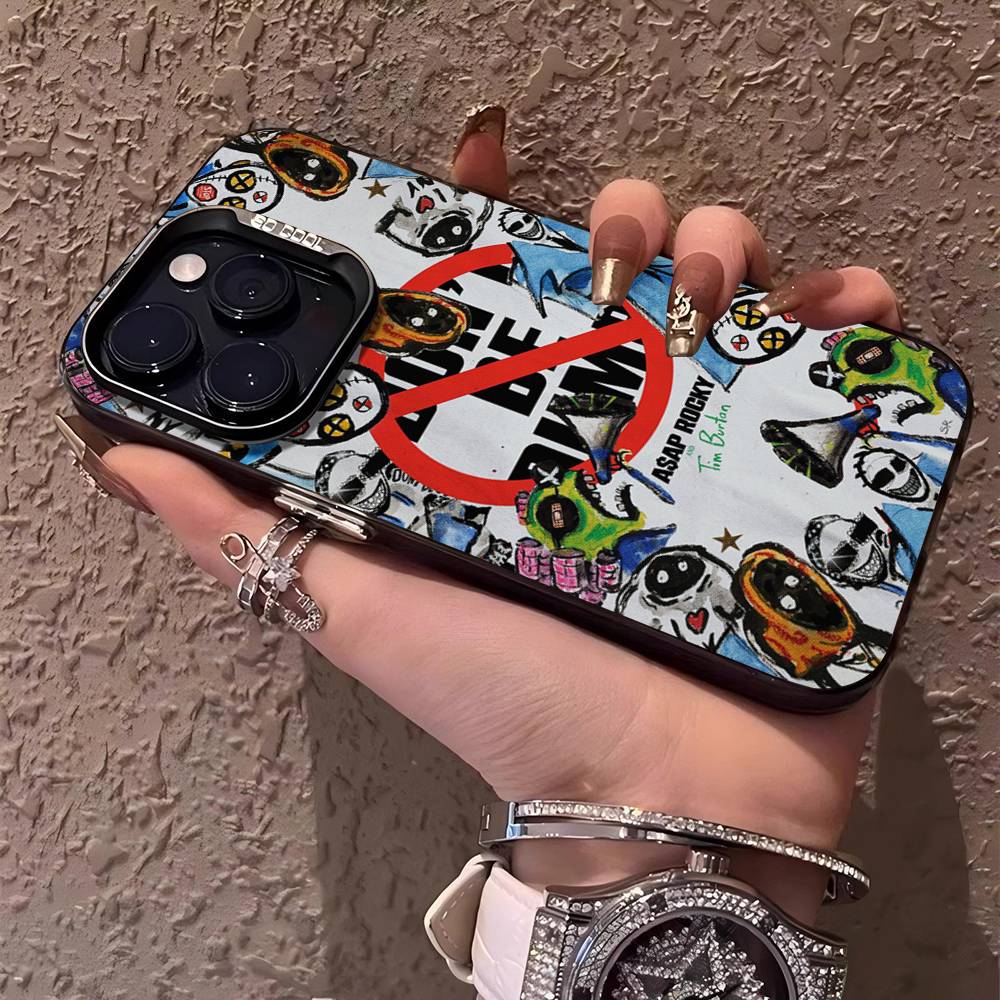 A-ASAP R-Rocky Nebuď hloupý Obal na telefon Pro IPhone 16 15 14 13 12 11 17 Pro MAX Plus Pro Matný Nárazuvzdorný Kryt