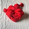 1pc Romantic Red Heart-Shaped Pillow with Hands, Microfiber Love Cushion for Sofa,Perfect Gift for Valentine's Day, Mother's Day