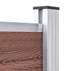 WPC Fence Panel 180 X 146 Cm Brown