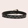 Teens Women Wide PU Belt Jeans Wear Resistant Belt for Dress Skirt Decors