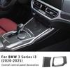 ABS Carbon Fiber Car Gear Panel Cover Interior Kit Trim Stickers Accessoires For BMW 3 Series 4 Series G20 G21 G22 2020-2025
