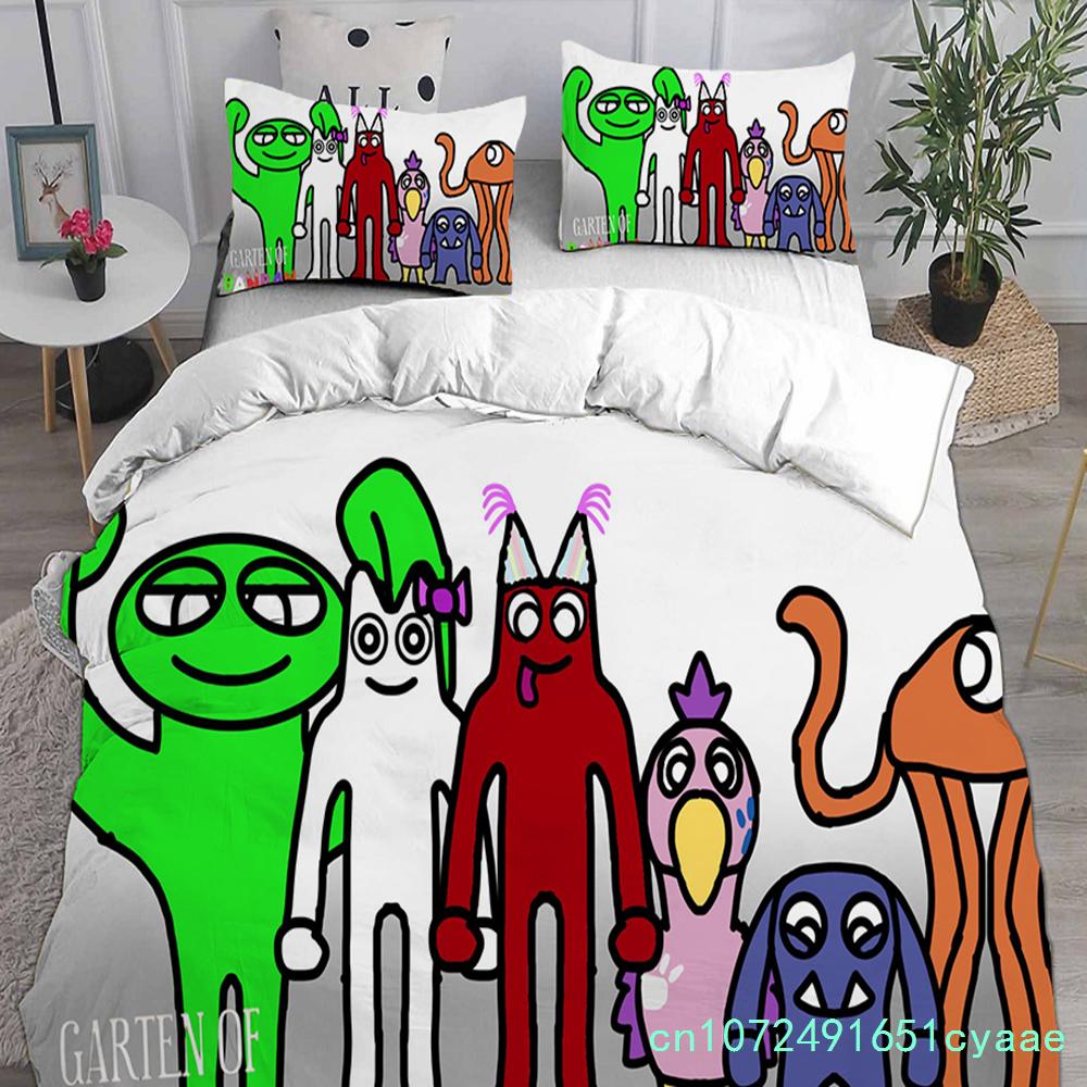 Game Garten Of Banban Bedding Sets Comforter Quilt Bed Cover Duvet Cover Pillow Case 2-3 Pieces Sets Kids Adult Size