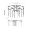 Air Fryer Special Grill Stainless Steel Round Hanging Skewer Rack 24/48 String Detachable Vertical Air Fryer Oven Barbecue Stand