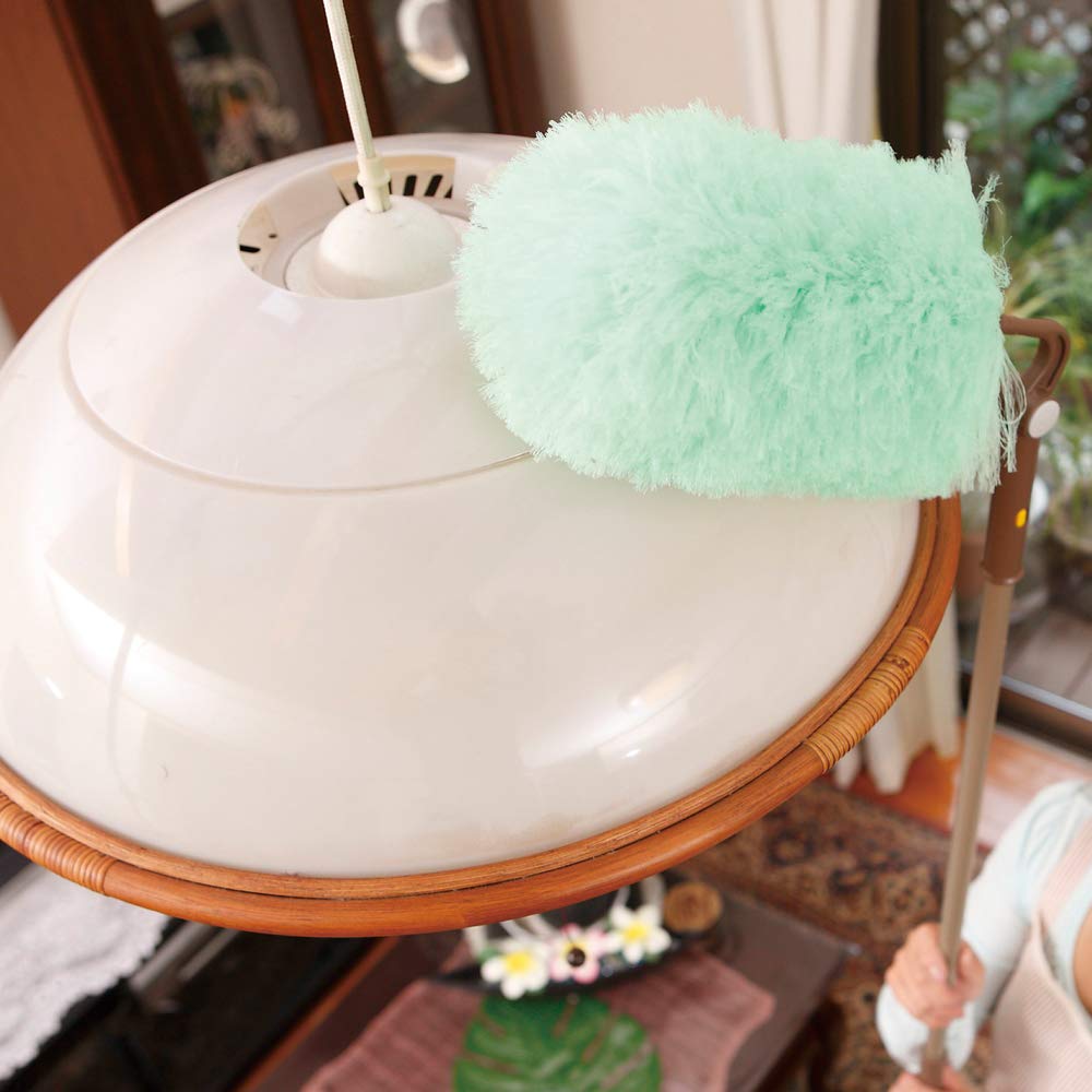 Azuma Industries EleCatch Jizai Washable and reusable electrostatic duster Lightweight and aluminum handle Captures dust with static electricity