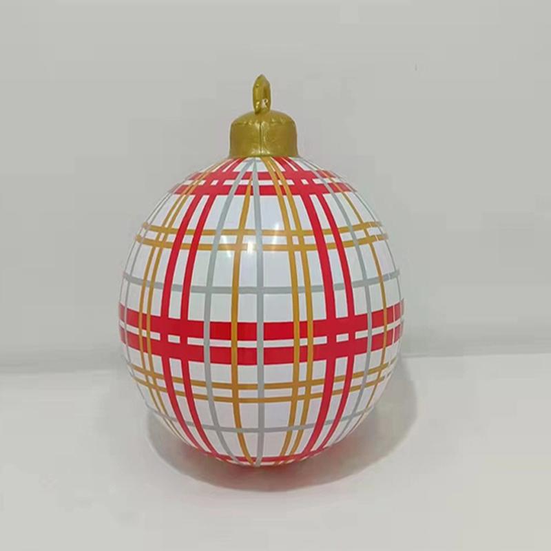 Weihnachten Aufblasbare Dekoration Ballon Drucke Handwerk Spielzeug Ball Festlichen Spaß Im Freien 60Cm