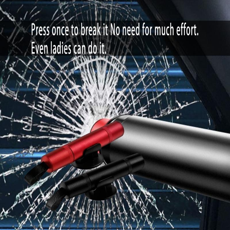 Emergency Window Breaker Tool For Vehicle With Ergonomic Design For Safe Use Ensures Passenger Safety During Emergencies