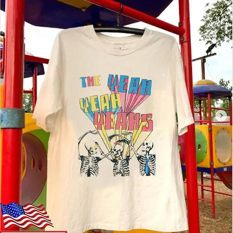 The Yeah Yeahs Band Skeleton Dancing T Shirt Full Size S разноцветный