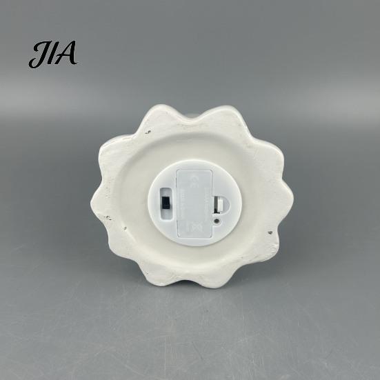 Modern Ceramic Craft Hollow Ghost Night Light, Cute Halloween LED Glow Table Lamp Lamp, White Ceramics Figurine for Holiday Party Decoration Light