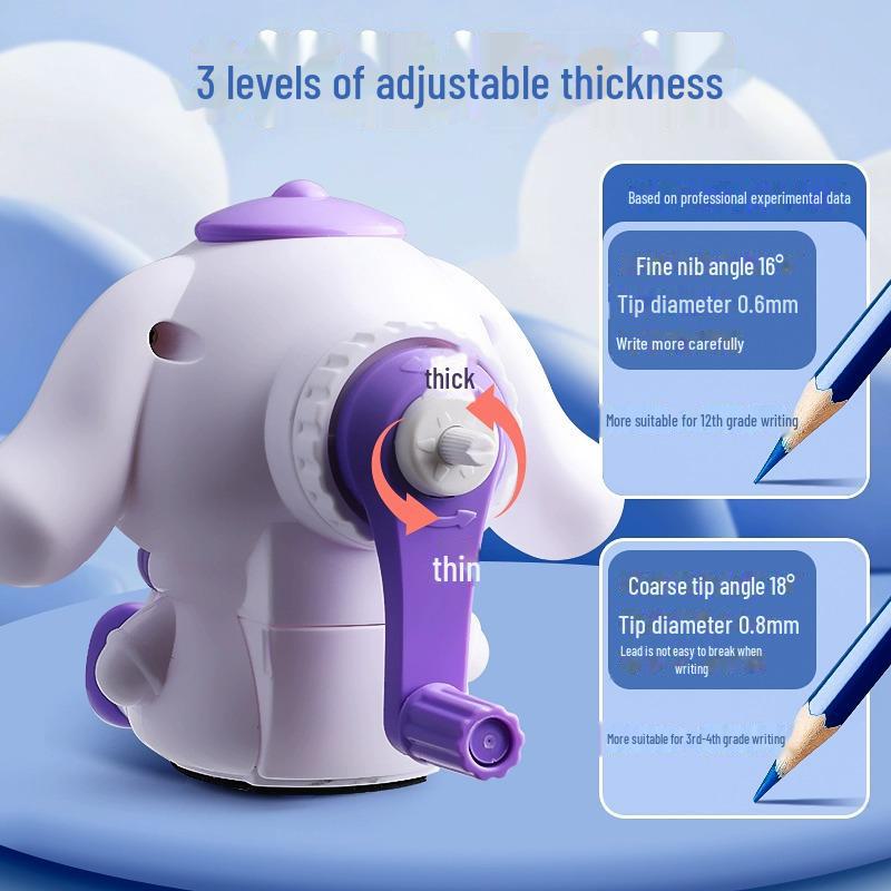 Hand-Cranked Automatic Pencil Sharpener for Kids - Ideal for Boys and Girls
