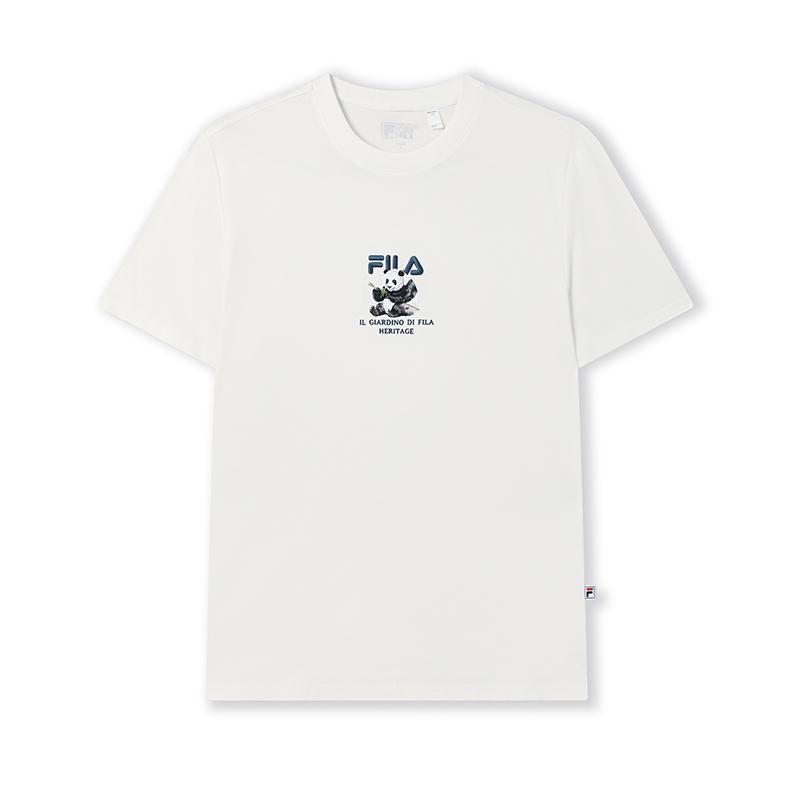 New FILA HERITAGE T Shirt Men's Cloud White F11M538120FWT