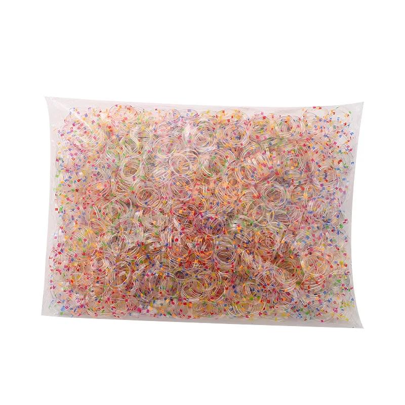 

2000Pcs/set Fashion Colorful Rubber Elastic Hair Band Scrunchies For Kids Girls Party Ponytail Hair Accessories 800pcs