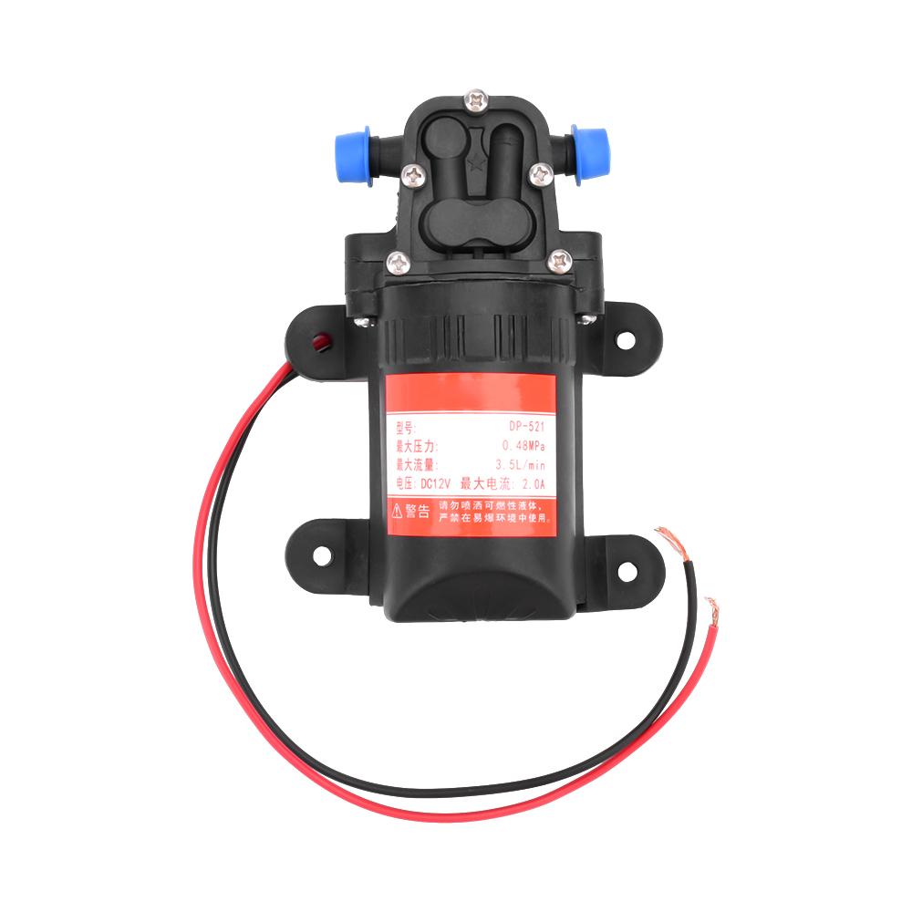 

DP-521 DC 12V 3.5L/MIN Agricultural Electric Water Pump Black Micro High Pressure Diaphragm Water Sprayer Car Wash Water Pump