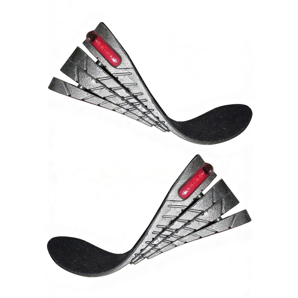 Height Increase Insole Men Women PVC Sports Shock Absorption Shoe Lift Heel Inserts3 Layer Height: 3cm   1.2in