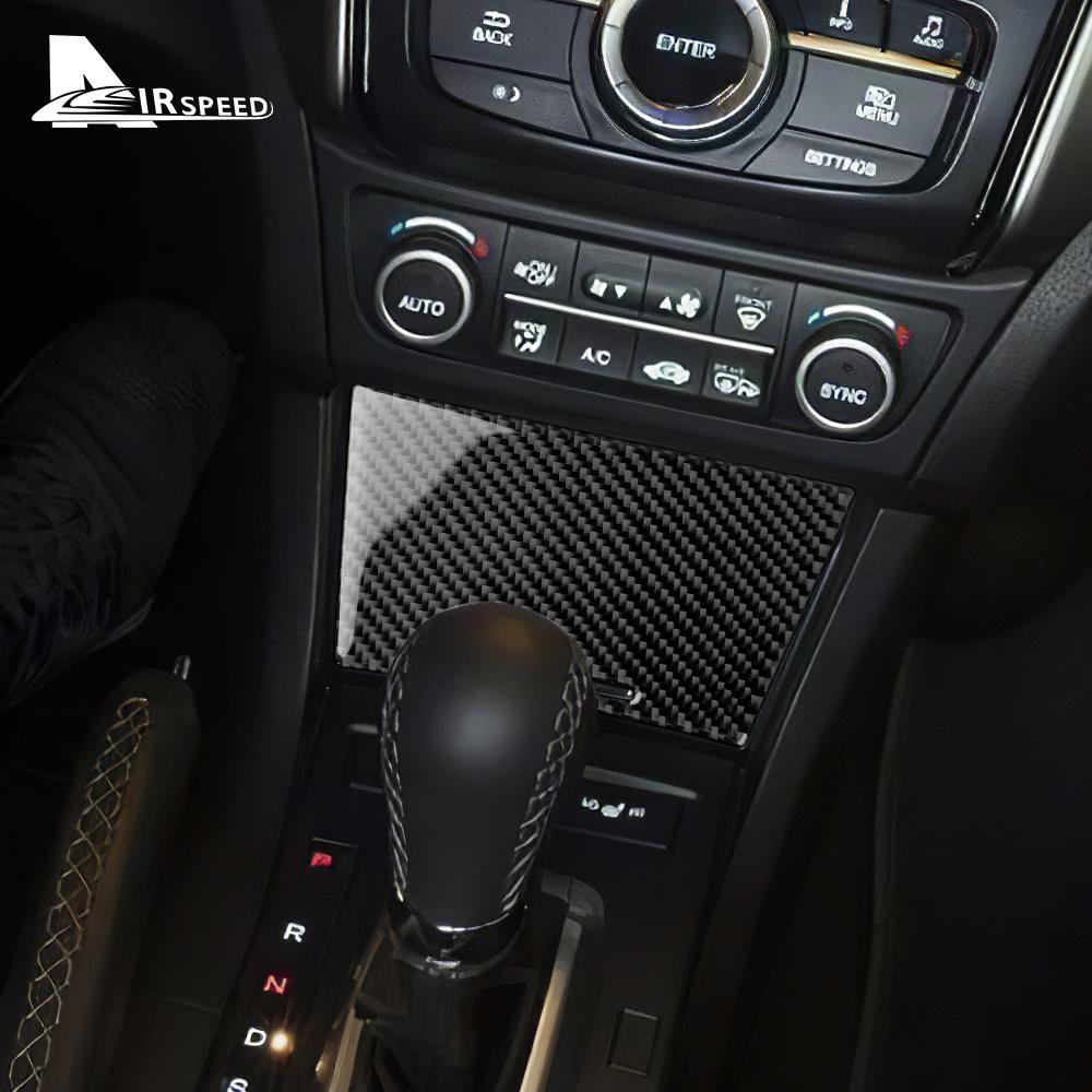 Real Soft Carbon Fiber Sticker for Acura ILX 2013 2014 2015 2016 2017 2018 2019 2020 2021 2022 LHD Car Center Storage Box Trim