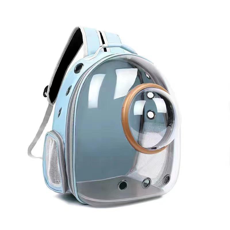 Portable Transparent Cat Backpack: Breathable, Spacious Double-Shoulder Pet Carrier