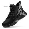 Fashion Steel Toe Work Safety Boots Men Indestructible Boots Punctu-proof Safety Shoes Men Work Sneakers Lightweight Security Work Shoes