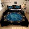 Stargate SG-1 Vzor Povlečení Sada Prošívaných Dek Quilt Cover Povlak na Polštář Domácí Dárek k Narozeninám(1 * povlak na peřinu + 2 * povlak na polštář, bez jádra)
