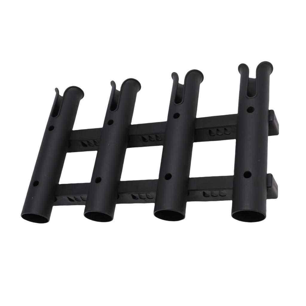 Bootswandmontierter Angelrutenhalter 4 Röhren Nylon Vertikales Angelrutenregal für Boote Yacht Kajak