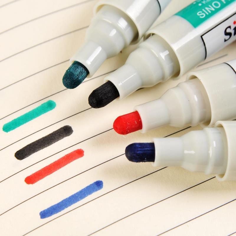 Livrare Gratuită la 100+ Markere pentru Tablă Albă Ștergibile Zhongbai - Vârf Rotund & Lat