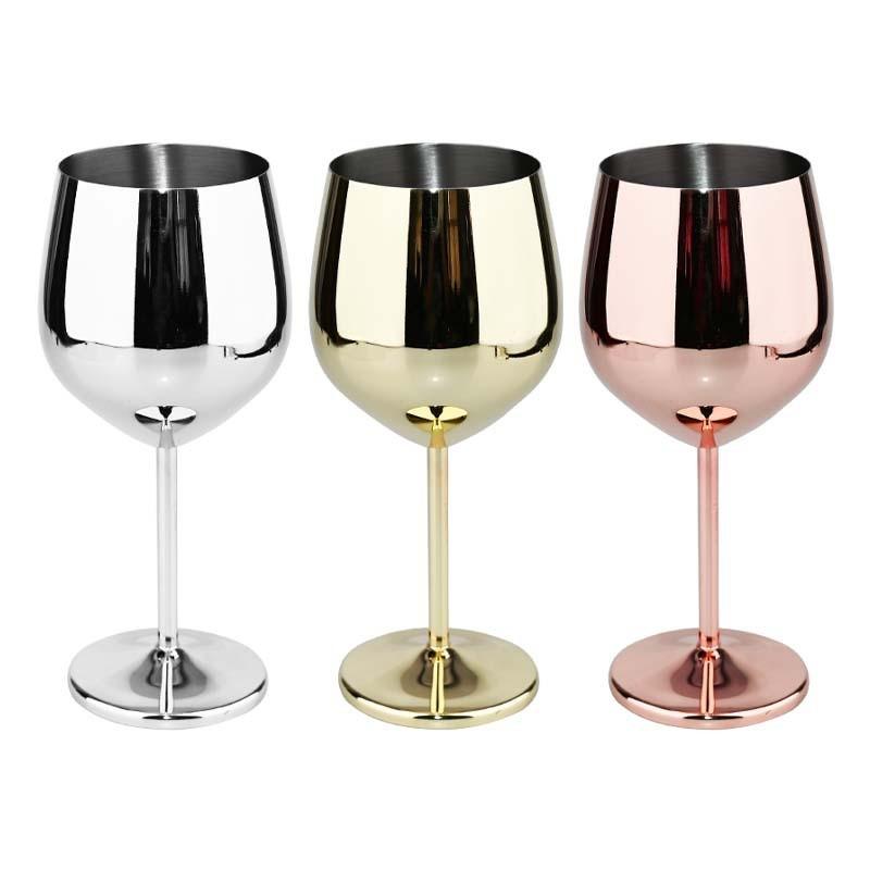 Stainless Wine Steel Glasses Fashionable Simple Vintage Home Wine Champagne
