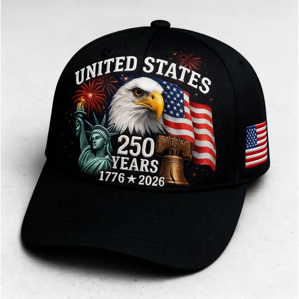 American Anniversary Commemorative Hat Printed Baseball Hat
