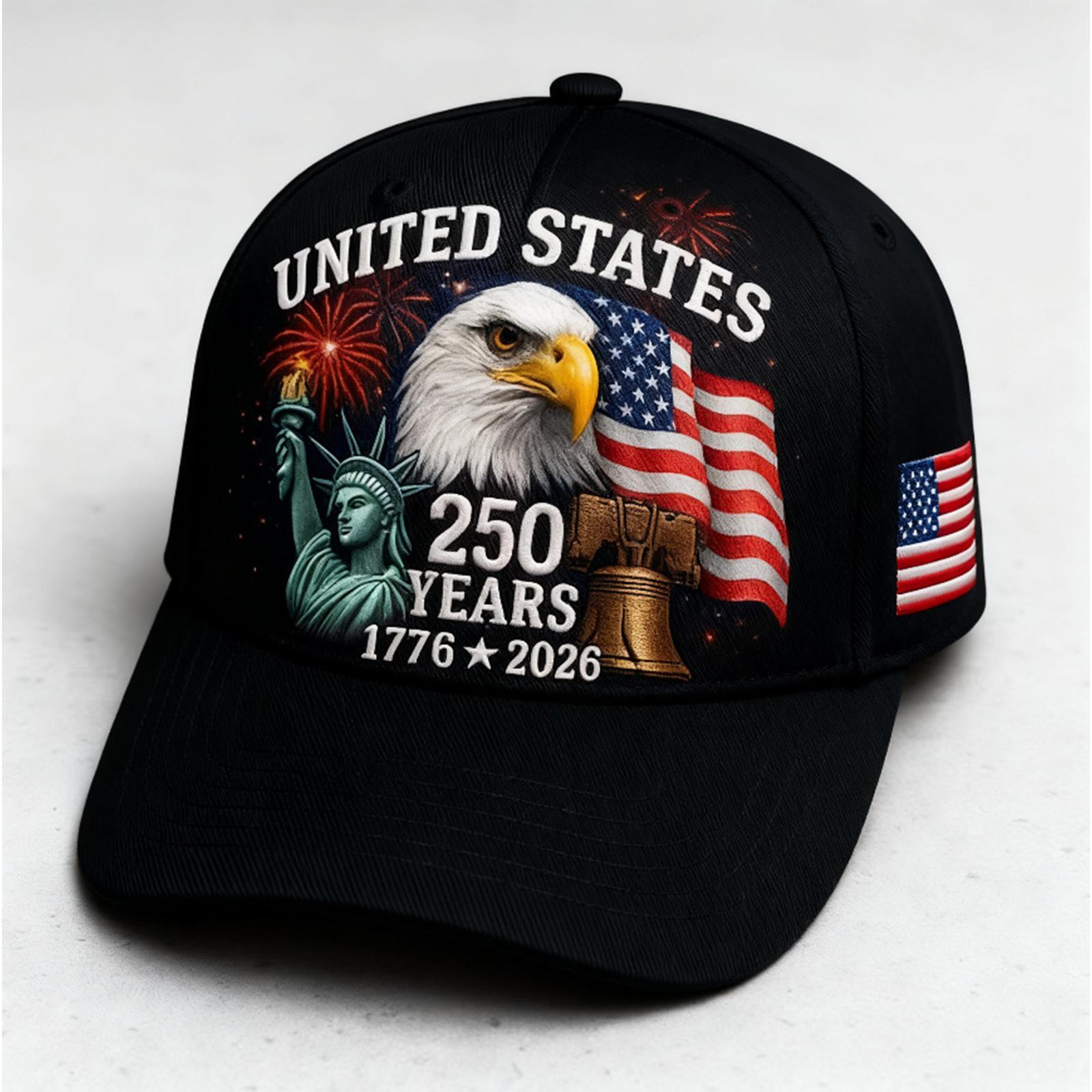 

American Anniversary Commemorative Hat Printed Baseball Hat One Size