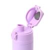 Sanrio (SANRIO) Stainless Steel Bottle with Cover, Kuromi Design, for Children, Keeps Drinks Cold Only, Capacity: 470mL, Name Space, One-Touch Open