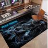 Auto-Rennsport-Thema Weicher Kristall-Samt Teppich Benutzerdefinierter Name & Text Druck Rutschfester Boden Teppich für Schlafzimmer Wohnzimmer