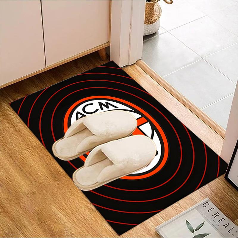 Milan Football club Printed Office Carpet Chair Cushion Entryway Rug, Rugs for Living Room, Bedroom Christmas gifts