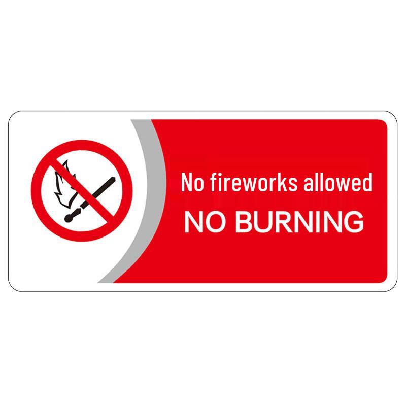 HSDG JG-1506 Custom Acrylic UV Public Warning Signs Standard