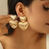 Striped Love Temperament Fashionable High-end Versatile Trendy Earrings