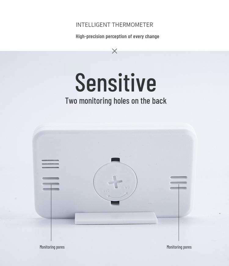 Pandun 1cm Slim Digital Thermometer & Hygrometer for Baby Room