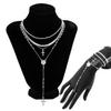 Women Chain Choker Cross Pendant Necklace Hip-hop Jewelry Accessory