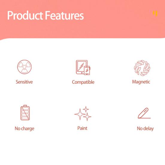 Tablet Stylus Widely And Accurate No Compatible Sensitive Latency Anti-slip Drop Proof Kids