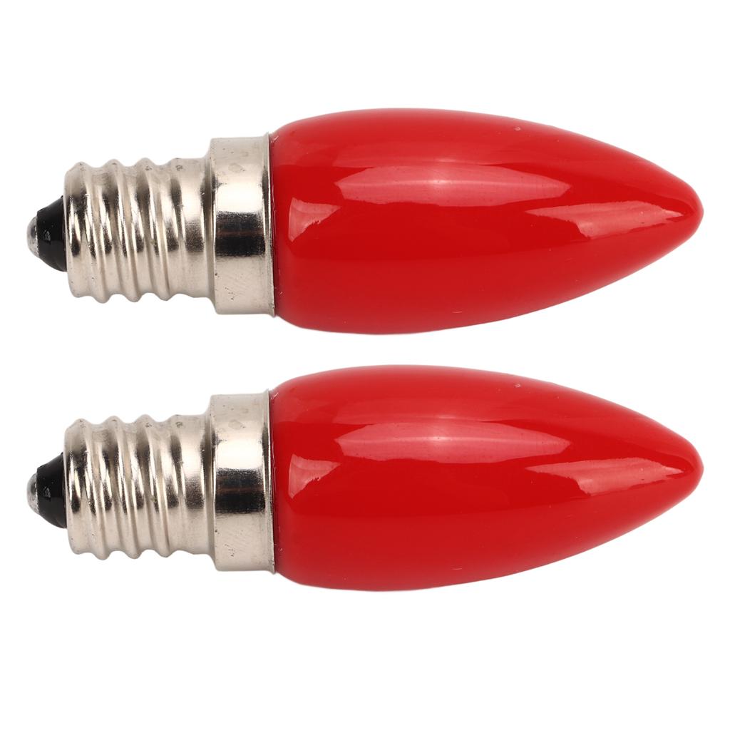 2 Stück E12 4LEDs SMD2835 Kandelaber-Glühbirne 220V 1,5W Glas Kronleuchter-Glühbirne Kerzenbirne für