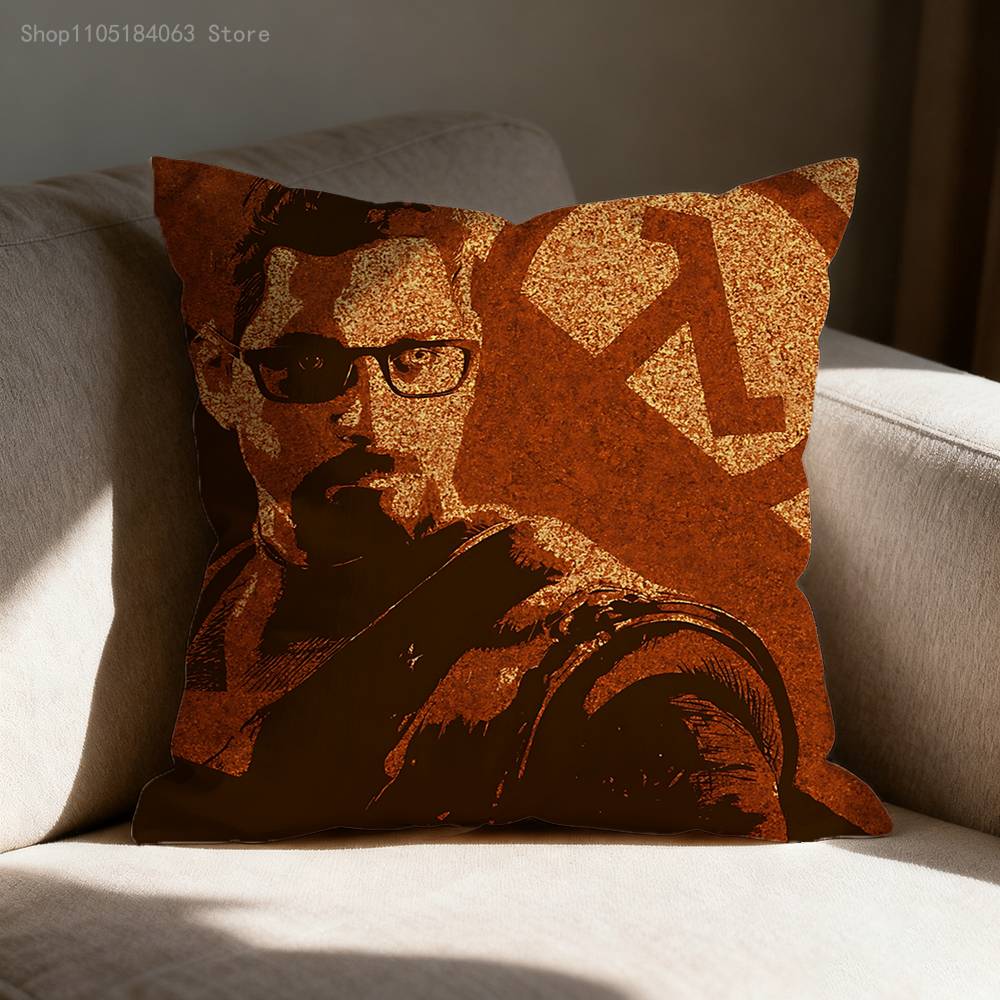 H-Half L-Life Pillowcases Bedroom Living Room Sofa Home Decor Polyester Cushion Cover with Zipper