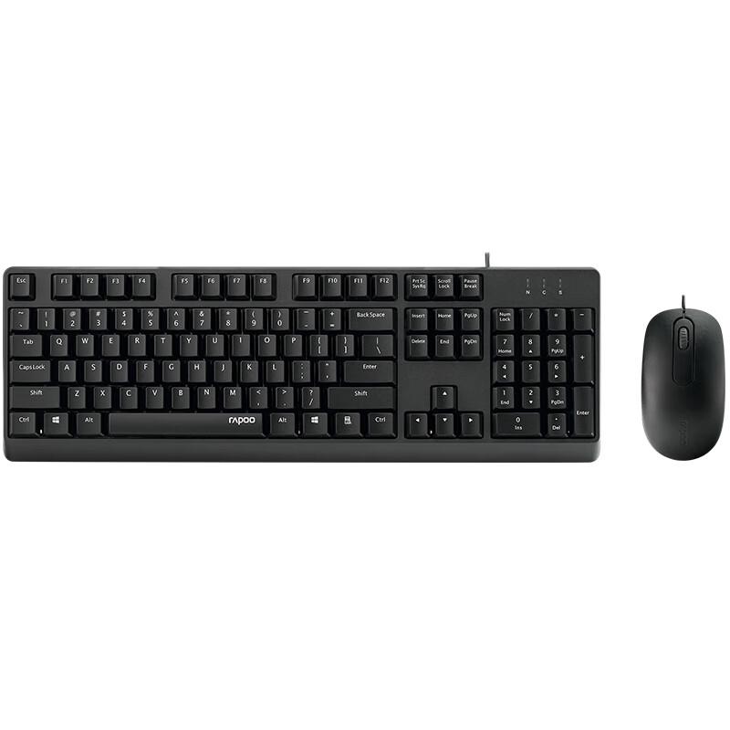 Rapoo NX1500 Wired Ergonomic Keyboard & Mouse Combo