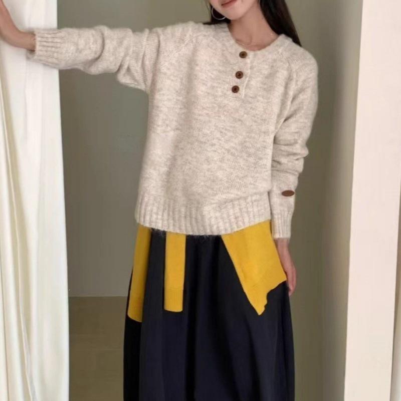 Autumn & Winter Korean Style Age-Reducing Knit Pullover Sweater for Women