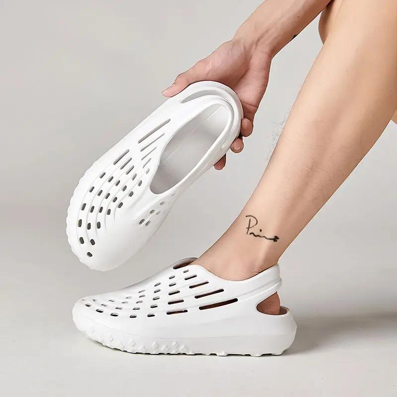 Fashion Anti-slip Male Shoe Hole Shoes Ultralight Japanese New Design 2025 Cheap Liquidation Summer Sale Descount Color Eva Men's Sandal