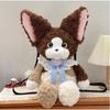 2026 German Cat Backpack Simulation Storage Bag for Girls' Birthday Gift Cute and Exquisite Shoulder Strap Adjustable Handmade