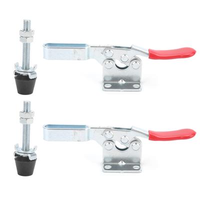 2Pcs Toggle Clamp Quick Release Hold Down Vertical Fixture Metal Anti Slip Hand Tool GH201B