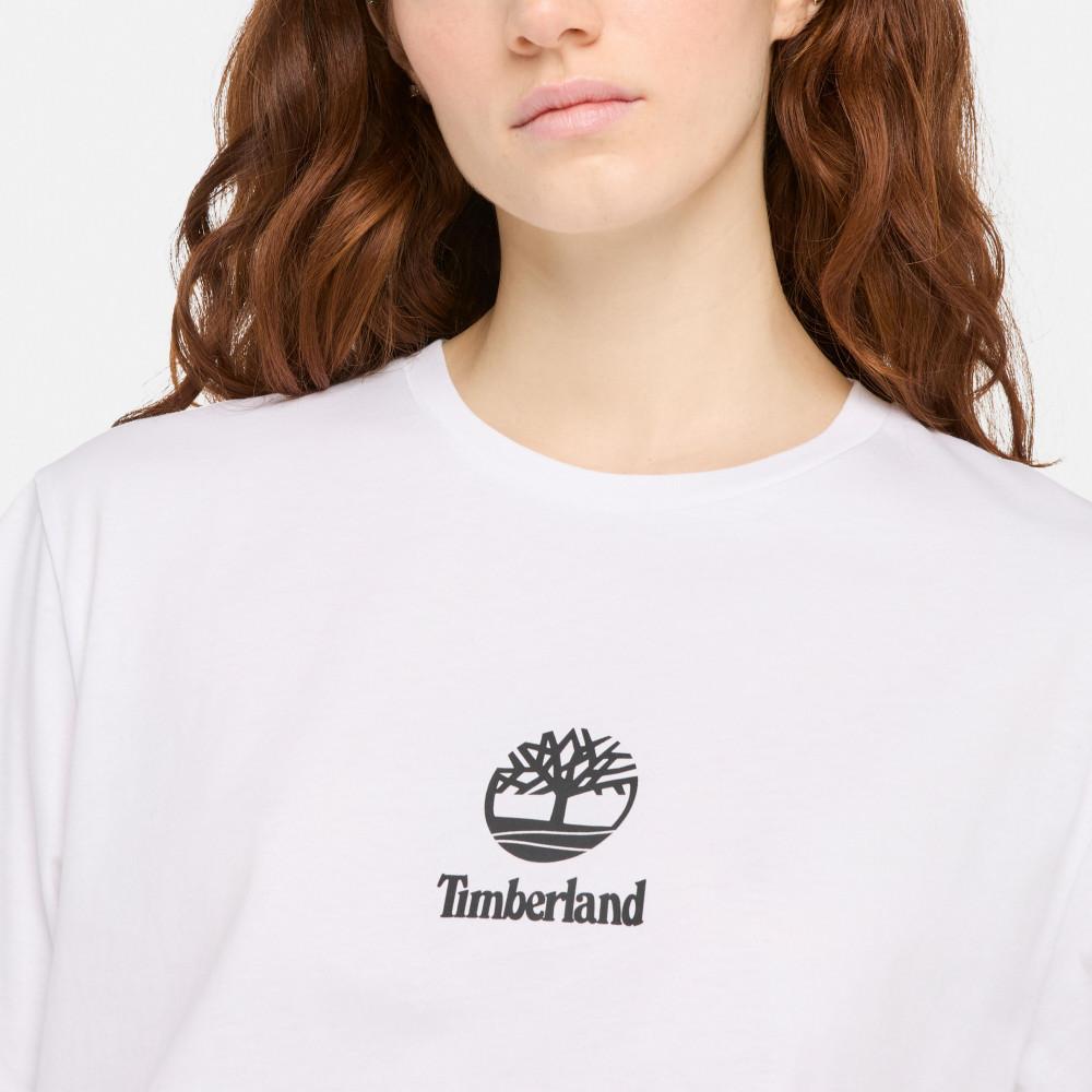 Timberland SS25 Fashion Versatile Outdoor Casual Breathable Short Sleeve T-Shirt Unisex Tops White A43C5-100