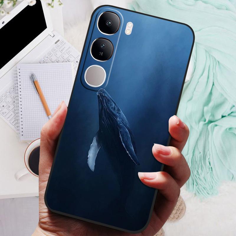 Vivo V40 Lite IDN V40SE Y200 Y300 Telefon Kılıfı Arka Kapak Moda Çiçek Kelebek Yumuşak TPU Kılıflar Vivo V 40 Lite V40 SE İçin