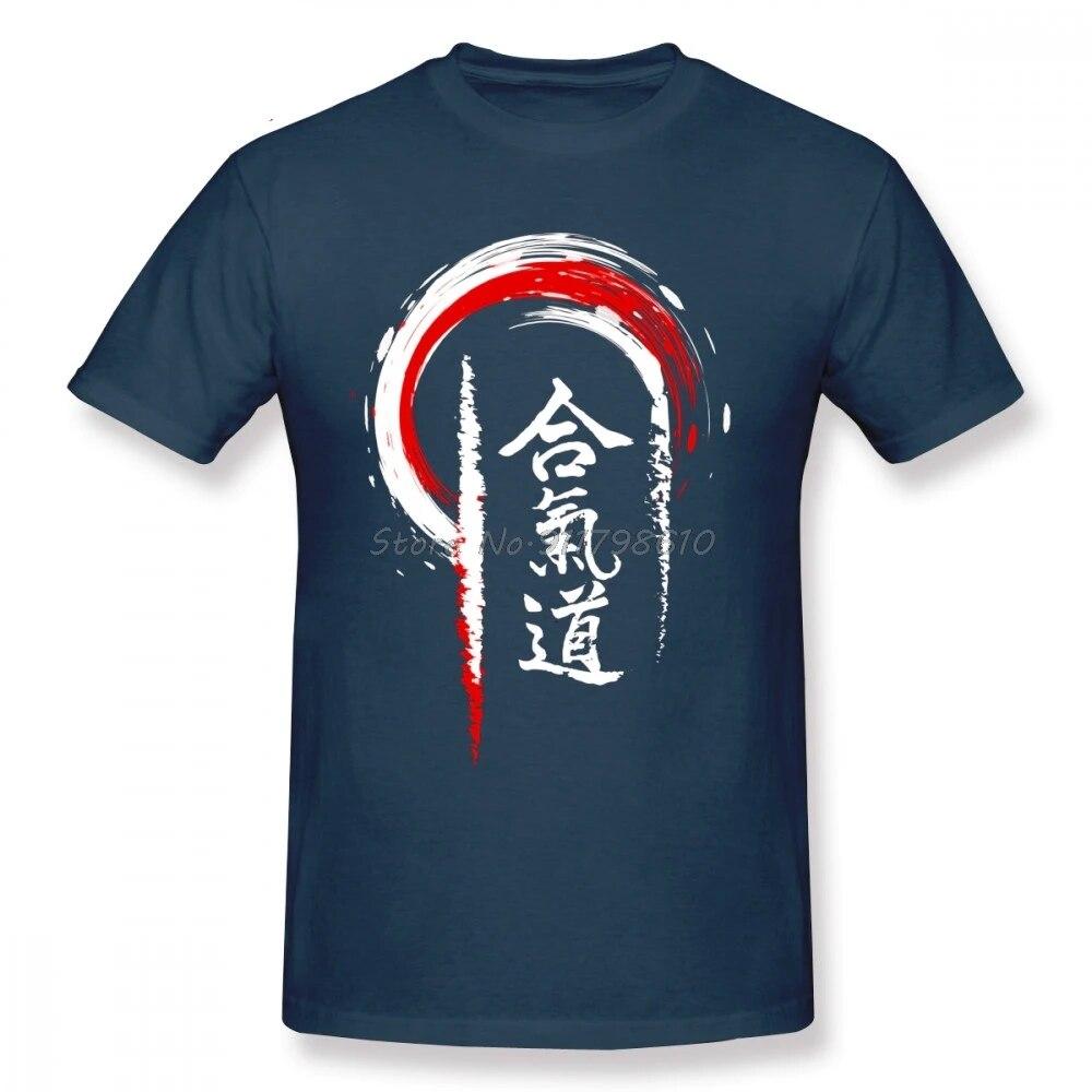 

Винтажная футболка унисекс для айкидо, Прямая поставка, хлопковая футболка большого размера для отдыха и короткого рукава, футболки унисекс, уличная одежда в стиле Харадзюку XL
