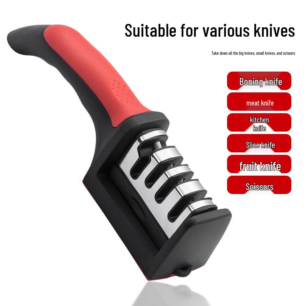 3-in-1 Multifunctional Knife Sharpening Whetstone: Fine Grind, Household & Commercial Use