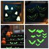 Luminous Window Clings Decor Happy Halloween Fluorescent Wall Decal  Party Decor