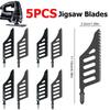 5pcs Jigsaw Blade T Shank Scroll Saw Blades Universal Jig Saw Blades Set Wood Plastic Metal Power Tool Accessories