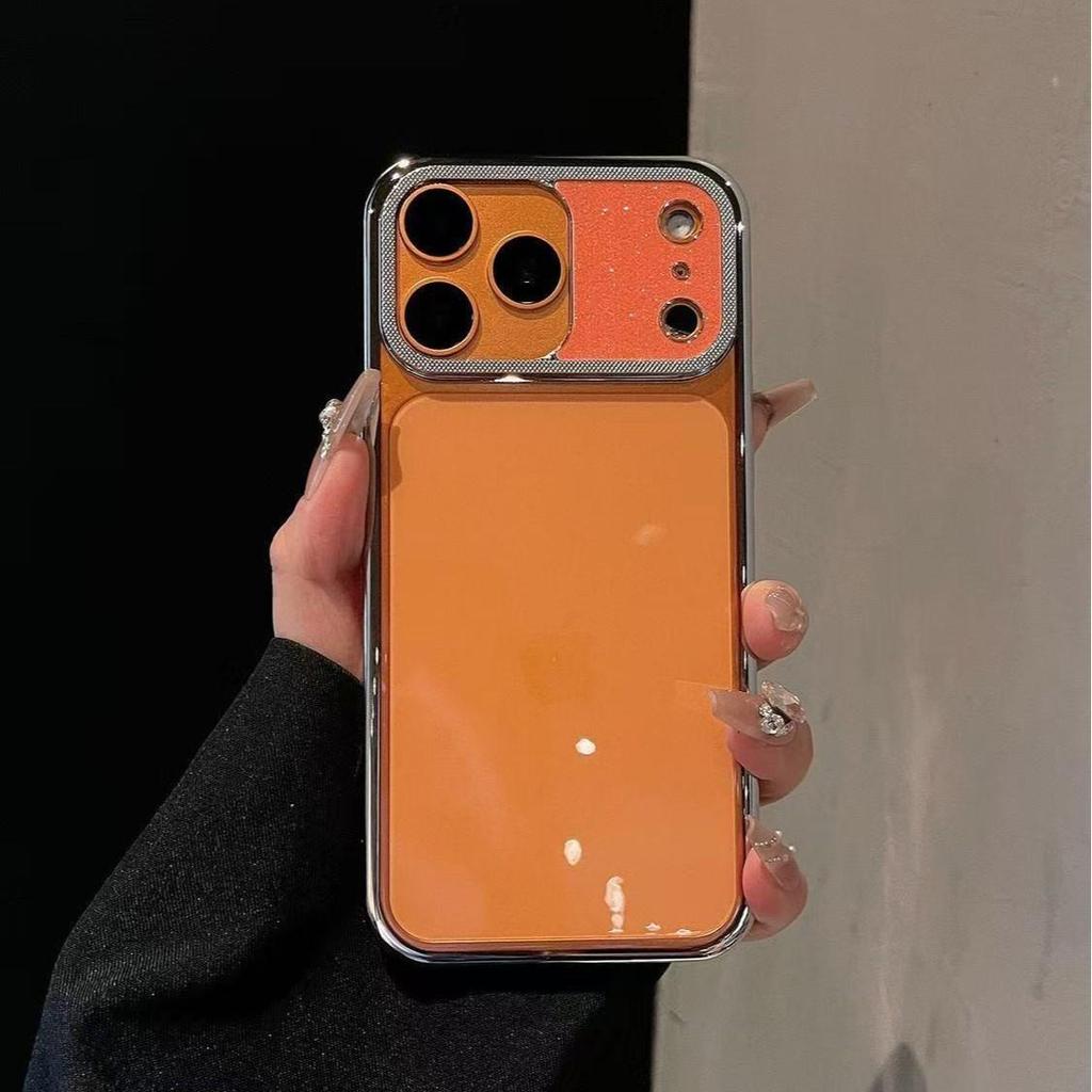 Applicable Apple 13-17 Phone Case: Transparent Back, Electroplated Glitter Edge, Drop-Proof Design for Men & Women
