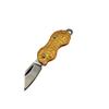 Stainless Steel Mini Folding Knife Aluminum Handle Necklace Pocket Peanut Shape Keychian Knives EDC Tool